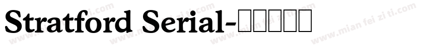 Stratford Serial字体转换